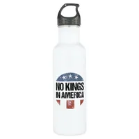 No Kings In America Vintage Patriotic No Kings Cre Stainless Steel Water Bottle