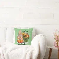 Thankful & grateful throw pillow