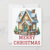 Gingerbread House Christmas Card