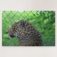 Leopard in Cage Jigsaw Puzzle