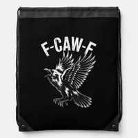 F-Caw-F Crow Retro Classic Drawstring Bag