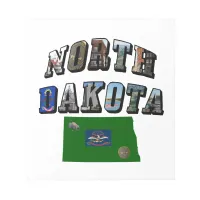 North Dakota Picture Text Notepad