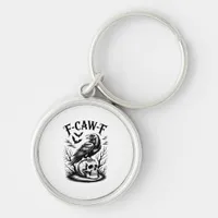Halloween F-Caw-F Bird Crow Women Men Trendy Casua Keychain