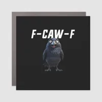 F Caw F Raven Funny Gear Creative Style Car Magnet