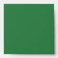 St Patrick's Day Green Plaid Square Envelope