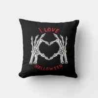If Had Feelings They For Skeleton Hand Heart Throw Pillow