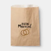 I am Getting Married Kraft Favor Bag