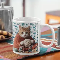 Crochet Cat and Mouse knitting knitter Coffee Mug