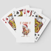 Merry Christmas F Caw F Retro Cool Design Poker Cards