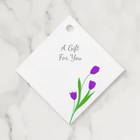 Simple Minimalist Wildflower Boho Chic Favor Tags