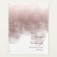 Watercolor Reflections Wedding Cinnamon Rose ID774 Planner