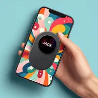 Red and Black Modern Popgrip PopSocket