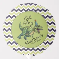 Oh Boy! Cute Dinosaur Baby Shower Balloon