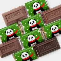 Cute Happy Birthday Panda with Bowler Hat & Scarf Hershey's Miniatures