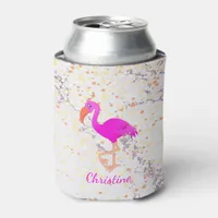 Flamingo marble name can cooler