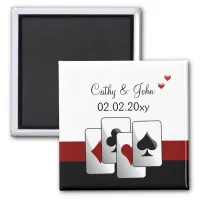 Vegas wedding  Save the date magnet