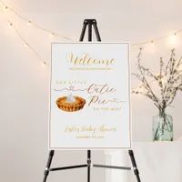 Cutie Pie Baby Shower Welcome Sign
