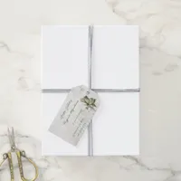 Delicate botanical birthday party gift tags