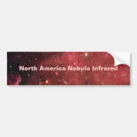 North America Nebula Infrared Bumper Sticker