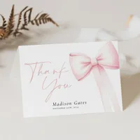 Bow Thank You Card 