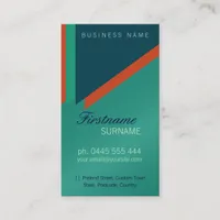 Modern Damask Architect w/ Logo Business Card