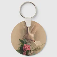 Vintage Dove Keychain