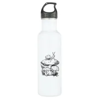 Cottagecore Goblincore Mushroom Snail Stainless Steel Water Bottle