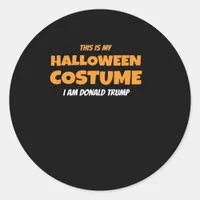 Halloween Donald  Costume Trumpkin Ideas Classic Classic Round Sticker