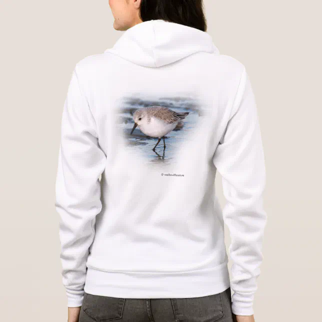 Cute Little Sanderling at the Beach Hoodie