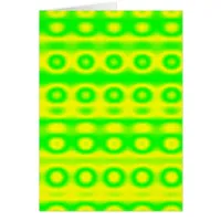 Neon Green Circle Abstract Cards