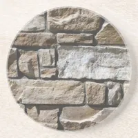 Faux Limestone Bricks Drink Coaster