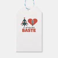 All About That Baste Christmas Classic Retro Look Gift Tags