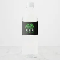 Skeleton Hands Classic Design Water Bottle Label