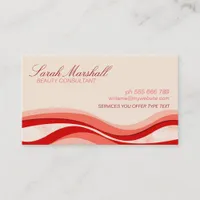 Flowing Waves Beauty Business Card