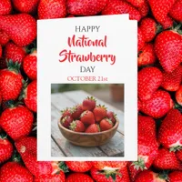 Happy National Strawberry Day | February 27th Card