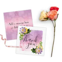 Beautiful Spring Flowers Romantic Thank You Card