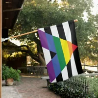 LGBTQ Ally Pride House Flag