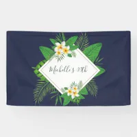 Hawaiian Aloha Luau Birthday Party Banner