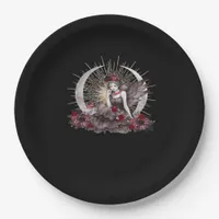 Goth Girl Whimsigoth Classic Paper Plates