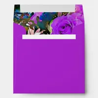 Purple Rose Stationery Colored Envelope