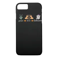 Peace Halloween Peace Sign Skeleton Witchs Hands iPhone 8/7 Case