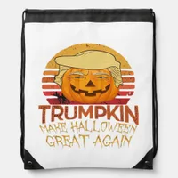 Trumpkin Halloween Funny Classic Drawstring Bag