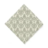 Green Damask Bandana