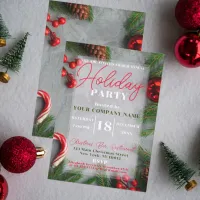 Traditional Company Christmas Holiday Party Invitation