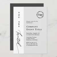 Minimalist Script You are Invited Company Event Invitation