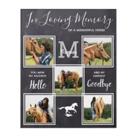 In Loving Memory Personalized Horse Memorial Photo Acrylic Print