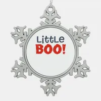 Little Boo Creative Casual Snowflake Pewter Christmas Ornament