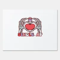 Af Skeleton Hands Valentines Day Classic Look Sign