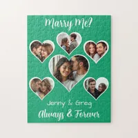 Marry Me?  Six Photo Template Proposal Jigsaw Puzzle