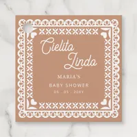 Mexican Papel Picado Cielito Lindo Baby Shower Favor Tags